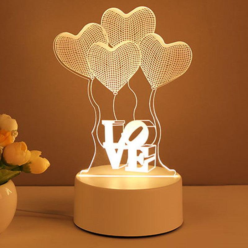 3D Lamp Acrylic USB LED Night Lights - AVINCET