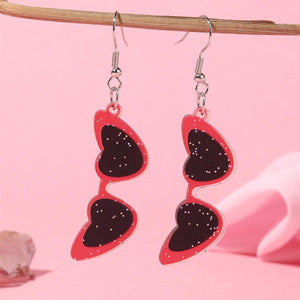 Creative Cute Transparent Acrylic Love Heart Earrings - AVINCET