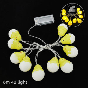 Decorative LED Colored Lamp String Hollow Eggs - AVINCET