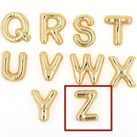 Glossy Letter Copper Pendant Popular Ornament All-match - AVINCET