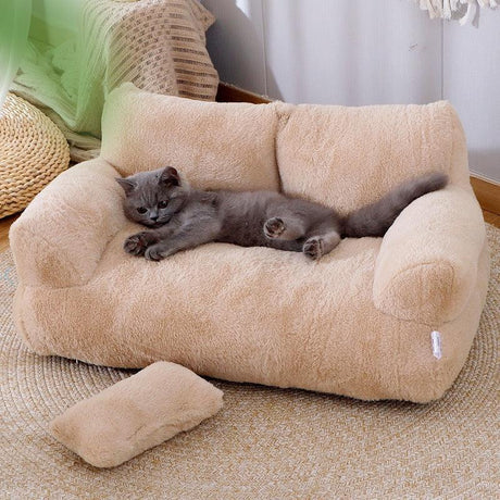 Luxury Cat Bed Sofa Winter Warm Cat Nest Pet - AVINCET