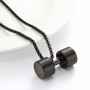 Multi-piece Dumbbell Pendant Necklace Key Body - AVINCET
