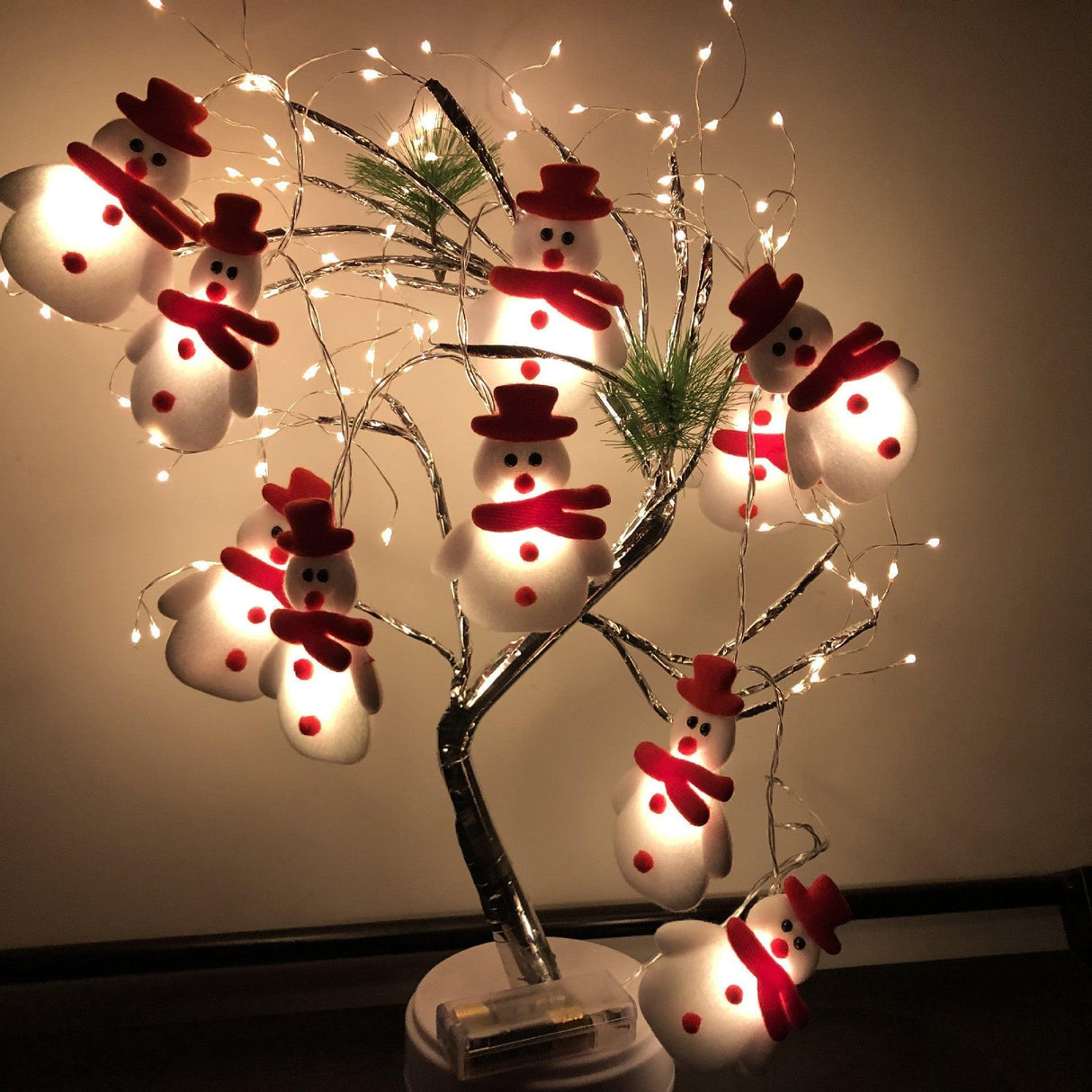 2023 Christmas Decoration Snowman LED String Lights Garland Xmas Fairy Lights Decor For Home Navidad Christmas Ornament New Year - AVINCET