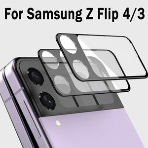 3D Curved Camera Lens Film for Samsung Galaxy Z Flip 5 Anti-scratch Lens Glass Screen Protector Full Cover for Galaxy Z Flip 4/3 - AVINCET