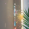 Christmas Colorful Snowflake Crystal Sun Catcher Ice Pillar Pendant Window Christmas Tree Decoration Party Pendant Christmas Decorations - AVINCET