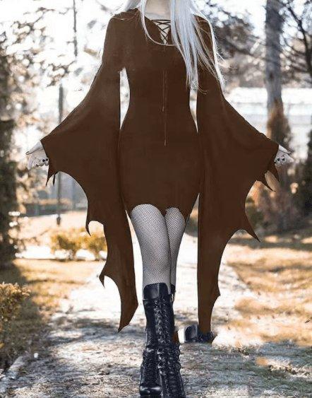 Cosplay Medieval Forest Elven Elf Pixie Costume For Women - AVINCET