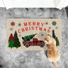 Country Striped Christmas Decorative Floor Mat - AVINCET