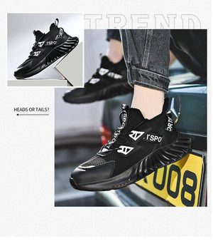 Foreign Trade Cross-Border 46 Large Size Men'S Shoes Summer Mesh Fly Woven Casual Sports Shoes Men'S Thick-Soled Ultra-Light Daddy Running Shoes - AVINCET