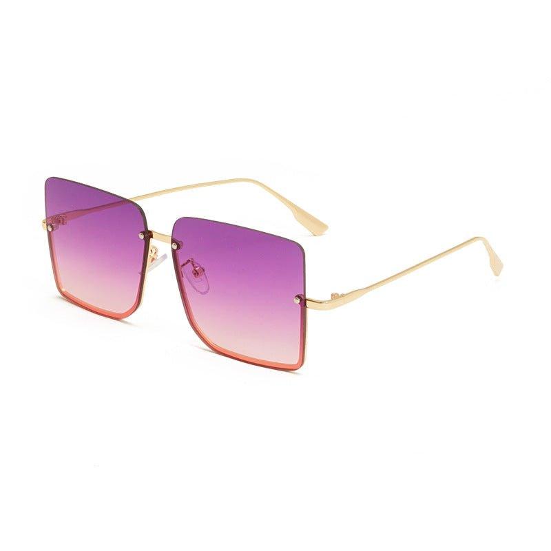 Half-Frame Ocean Sunglasses Fashion Trendy Sunglasses - AVINCET
