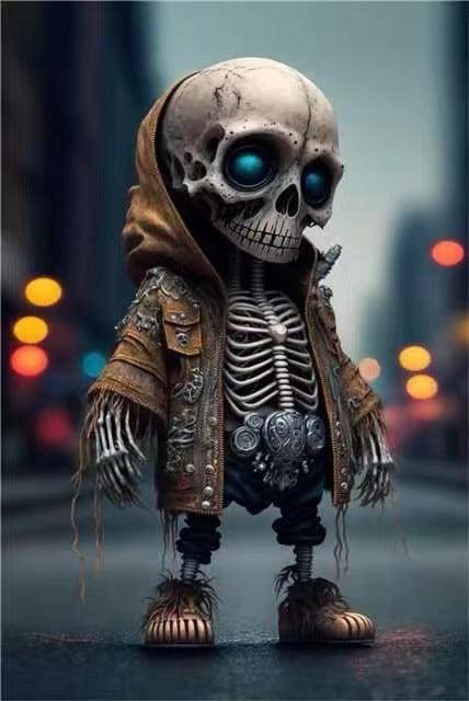 Halloween Cool Skeleton Figurines - AVINCET
