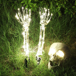 Halloween Decorative LED Light-emitting Ghost Hand Skull - AVINCET