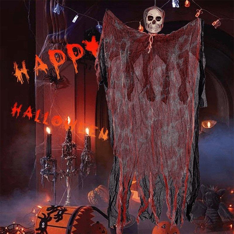 Halloween Hanging Ghost Pendant Dyed Blood Horror - AVINCET