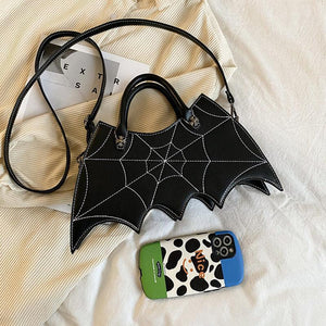 Halloween Shoulder Bags Personality Batgirl Tide Pu Handbags - AVINCET