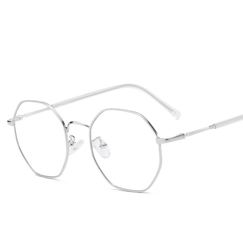 Irregular Geometric Anti-blue Light Alloy Frame Splicing Glasses - AVINCET