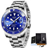 LIGE Top Brand Luxury Fashion Diver Watch Men 30ATM Waterproof Date Clock Sport Watches Mens Quartz Wristwatch Relogio Masculino - AVINCET
