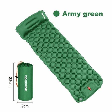 Outdoor Camping Inflatable Mattress Sleeping Pad With Pillows Ultralight Air Mat Built In Inflator Pump Hiking - AVINCET