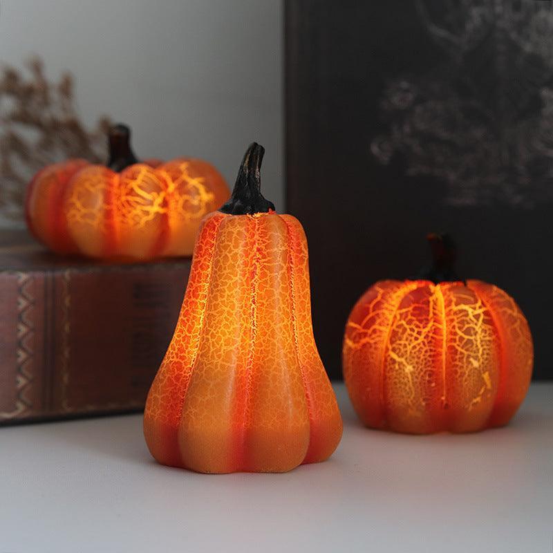 Pumpkin LED Candle Lamp Resin Luminous - AVINCET