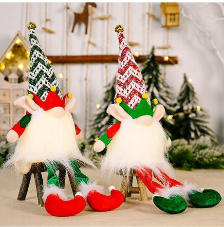 Rudolph Doll With Christmas Elf With Lights - AVINCET