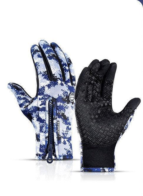 Winter Gloves Waterproof Sports Gloves With Fleece - AVINCET